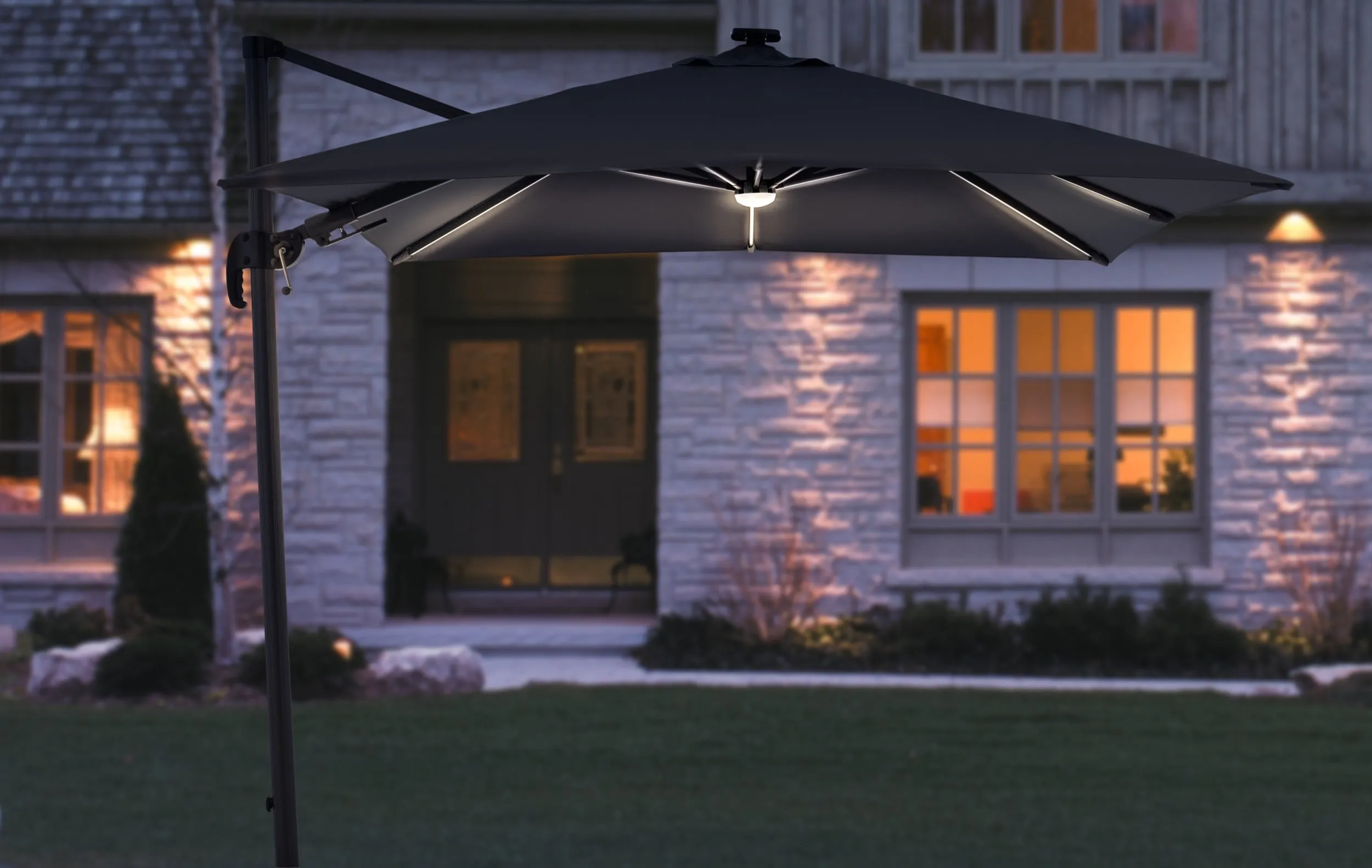 [Made in AUSTRIA] Cantilever Parasol RAVENNA AX (LED) - UV Protection 50 