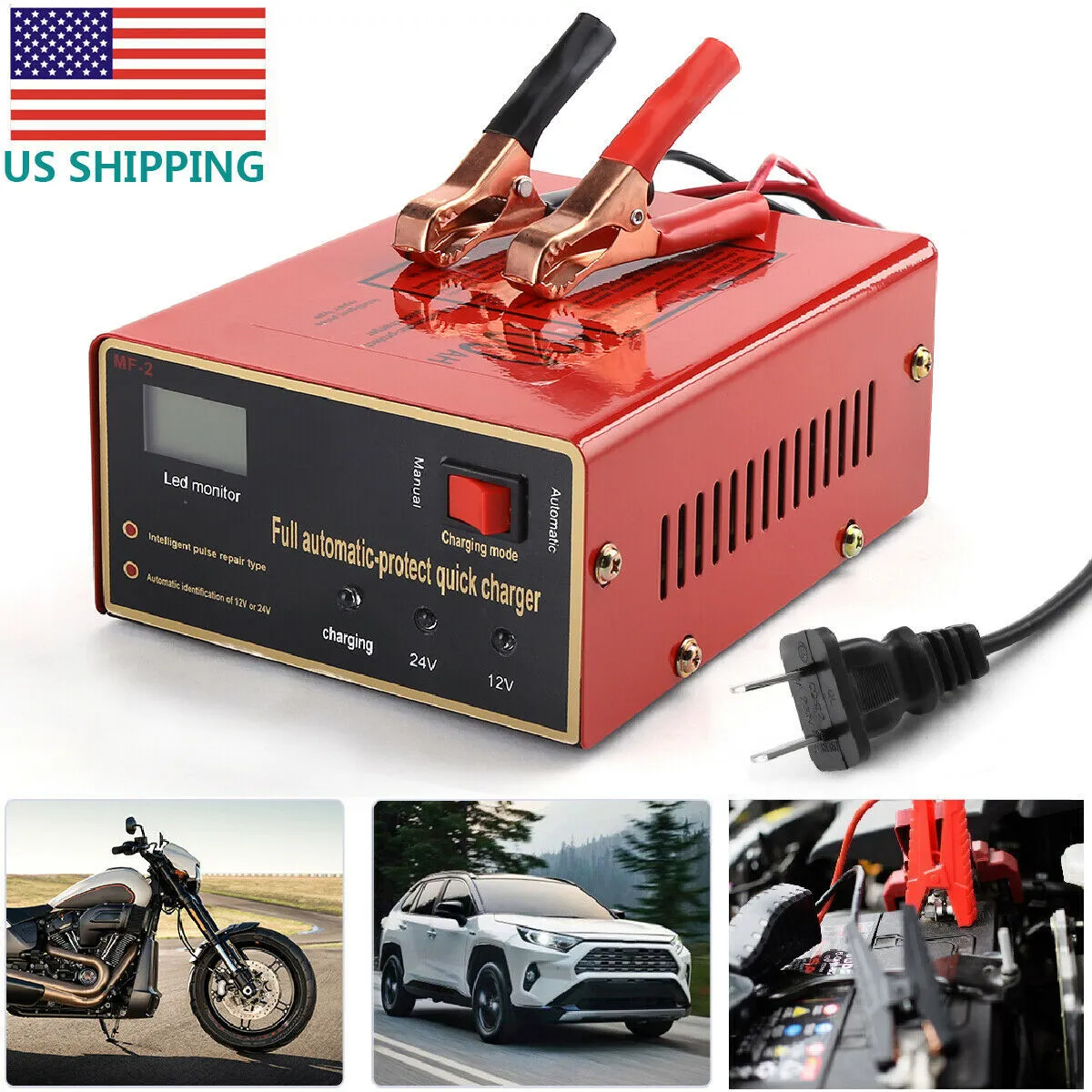 Maintenance-free Battery  Charger 12v/24v 10a 140w Output For