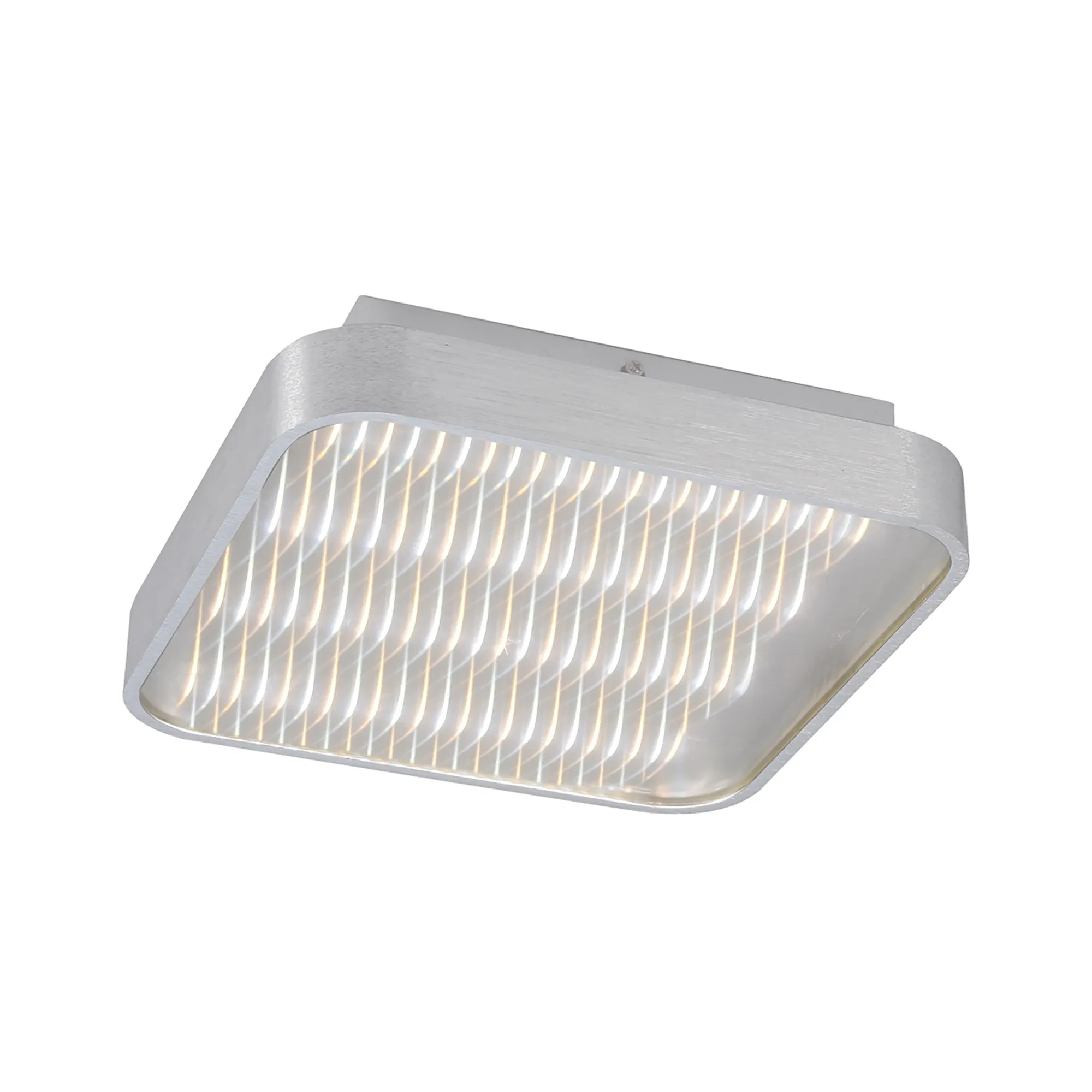 Mantra M5341 Reflex Flush 29cm Square 18W LED   6000K Aluminium / Acrylic