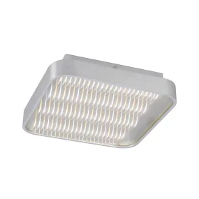 Mantra M5341 Reflex Flush 29cm Square 18W LED   6000K Aluminium / Acrylic