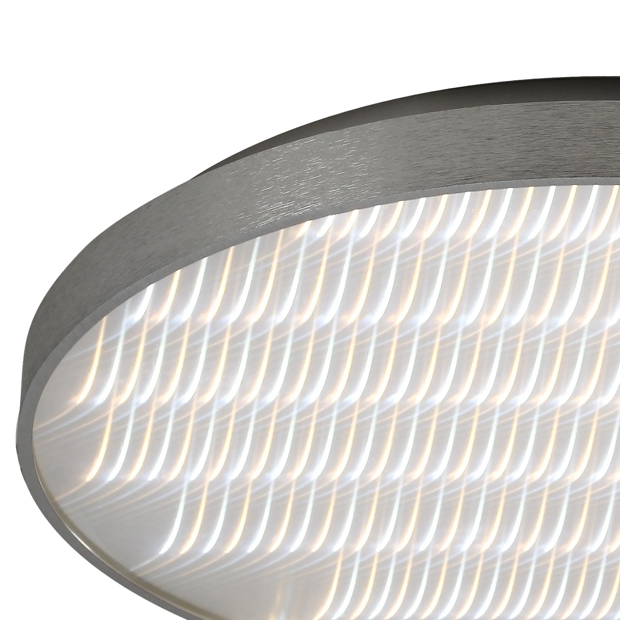 Mantra M5342 Reflex Flush 58cm Round 50W LED   6000K Aluminium / Acrylic
