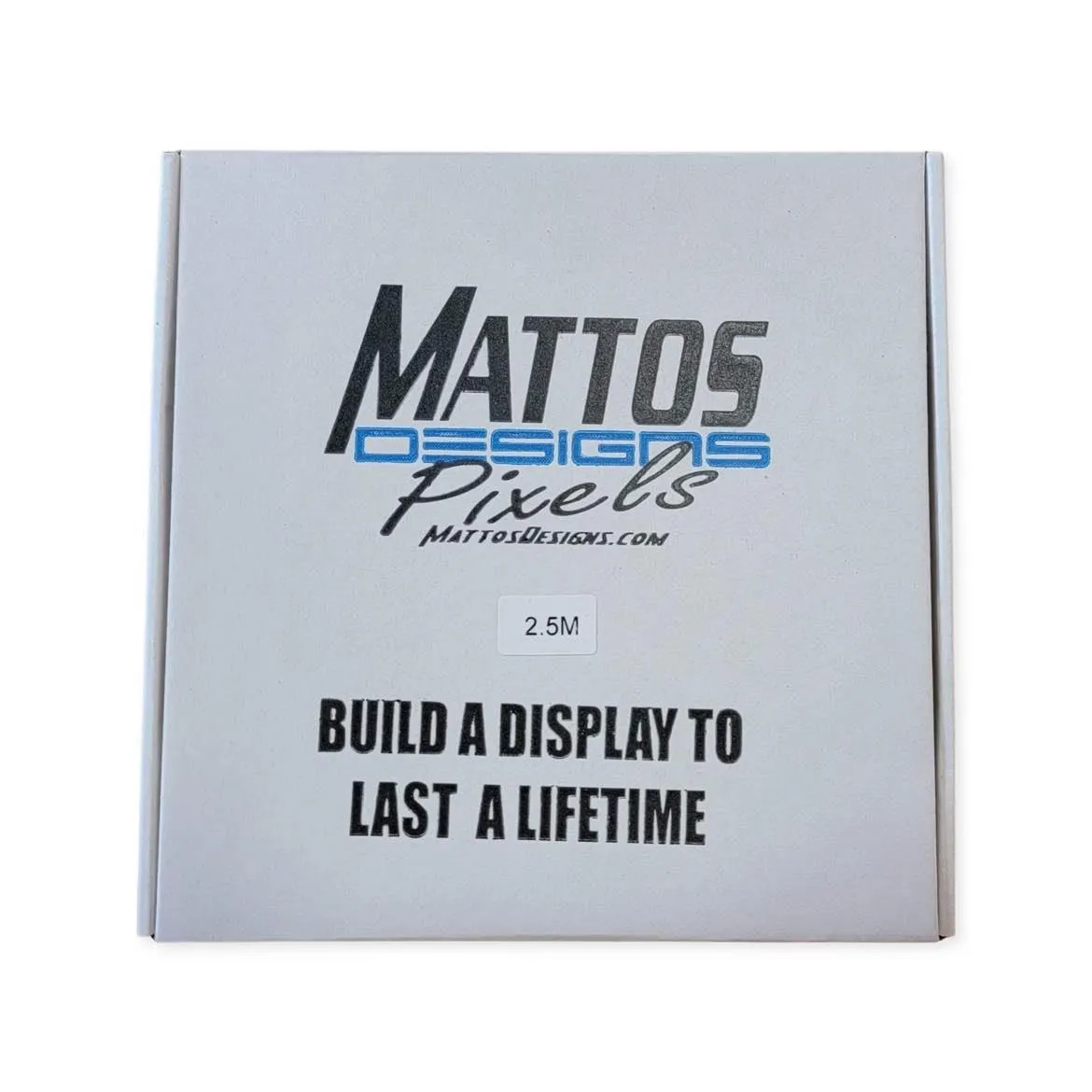 Mattos Designs 12V LED Strip – 60 LEDs/m, WS2811 Protocol, IP68, 2.5m and 5m Options, 2-Year Warranty
