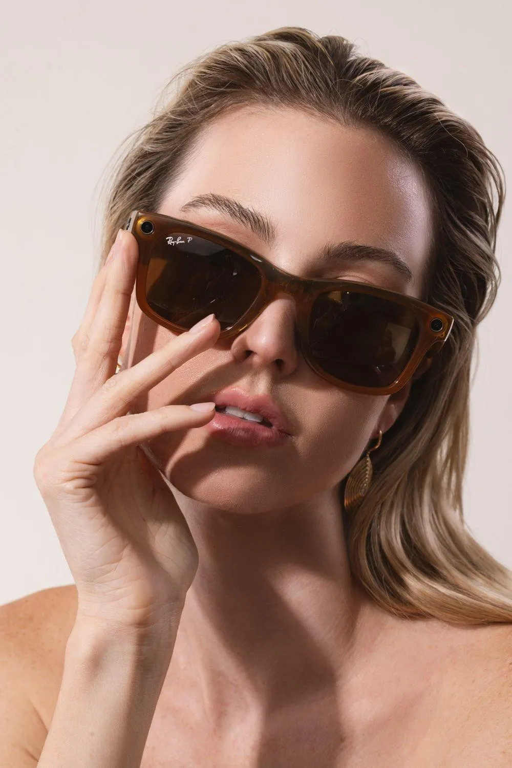 Meta Wayfarer Sunglasses - Caramel Brown