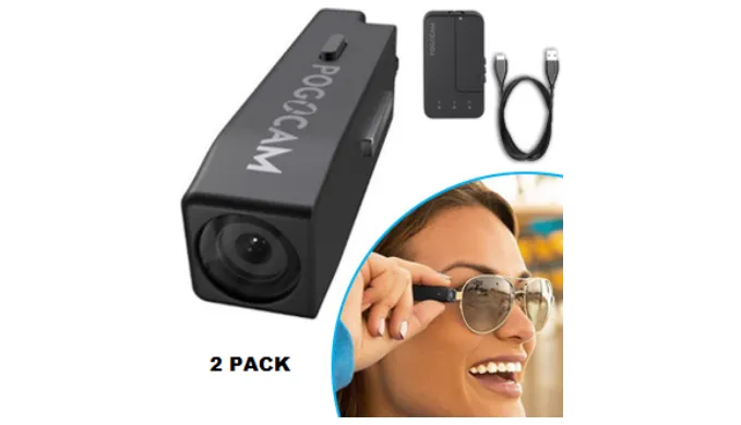 Mini HD Camera: Attaches to Glasses or Bike - Ships Same/Next Day!