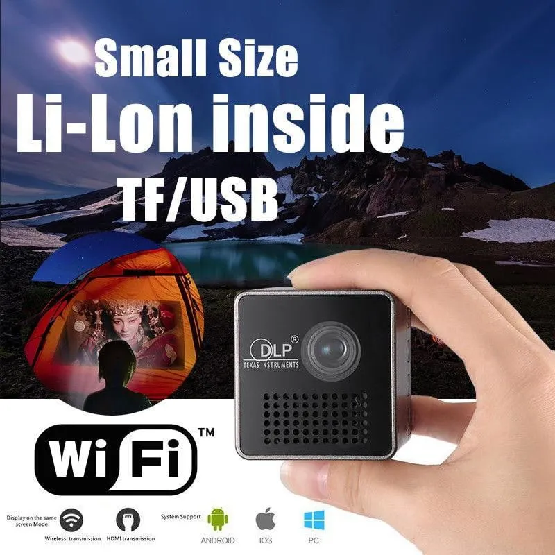 Mini Wireless WIFI 1080P Pocket Projector