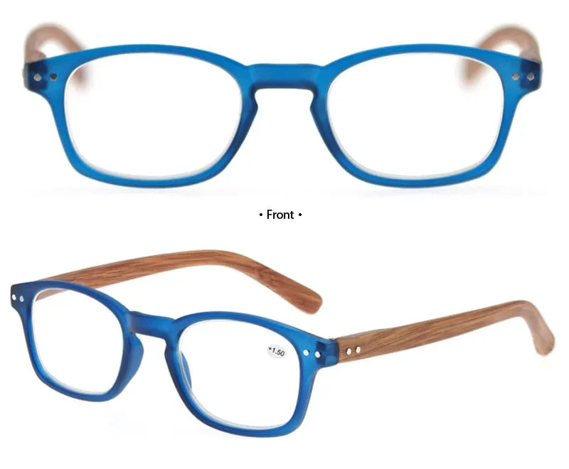 Modfans Women's Full Rim Square Polycarbonate Reading Glasses R012