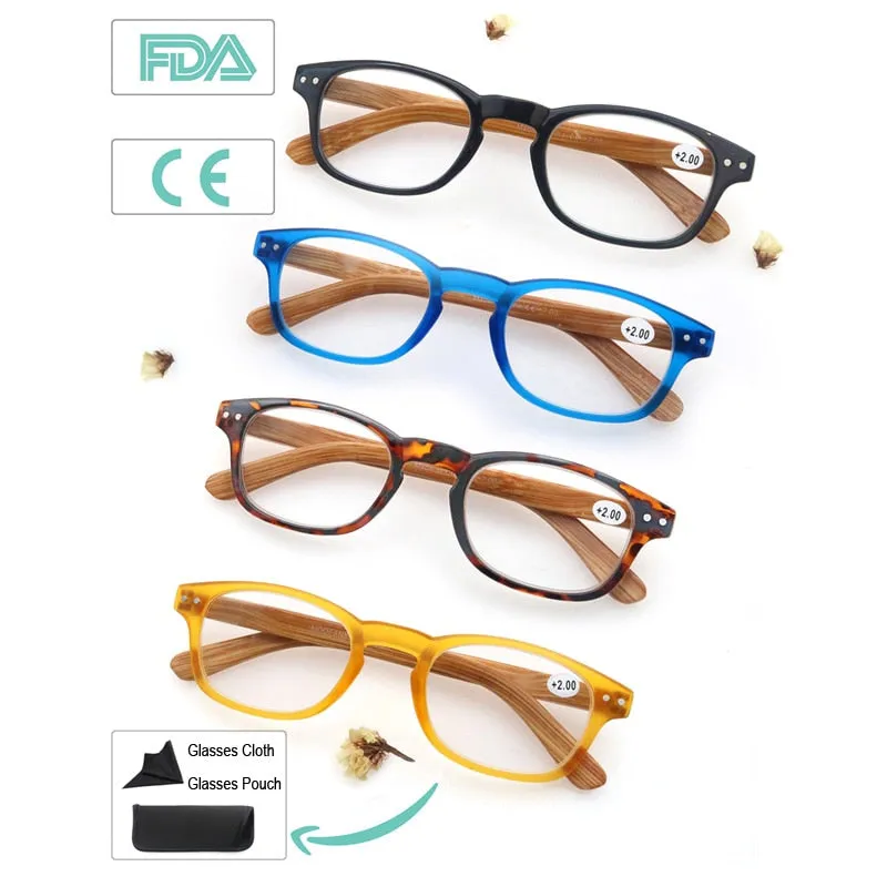 Modfans Women's Full Rim Square Polycarbonate Reading Glasses R012