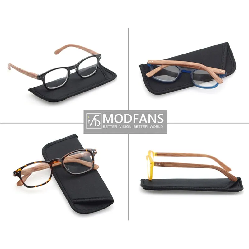 Modfans Women's Full Rim Square Polycarbonate Reading Glasses R012