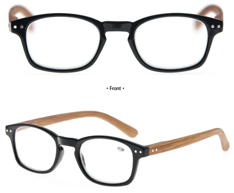 Modfans Women's Full Rim Square Polycarbonate Reading Glasses R012