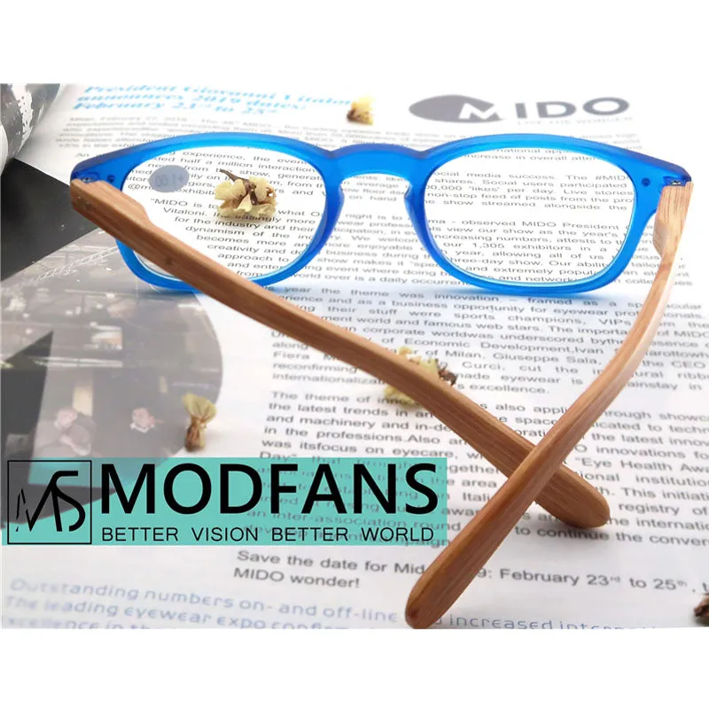 Modfans Women's Full Rim Square Polycarbonate Reading Glasses R012