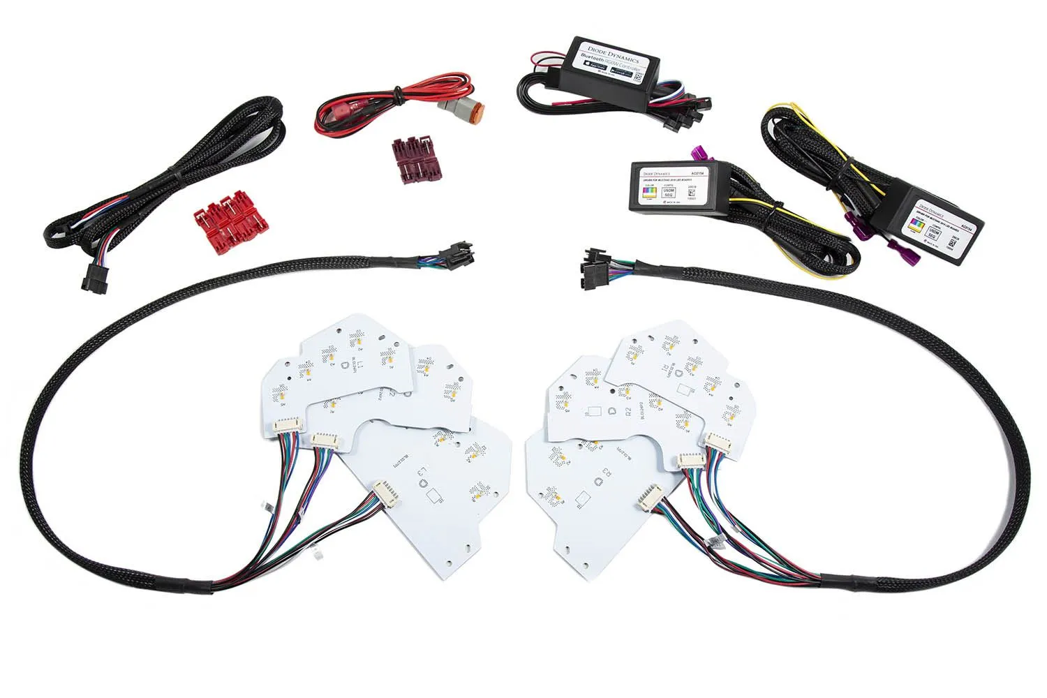 Mustang 2018 RGBWA DRL LED Boards EU