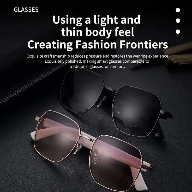 MZ02 Smart Glasses with Speaker Bluetooth Call Wireless Audio Touch Hands-Free Calling Stereo Music Headphones Smart Sunglasses