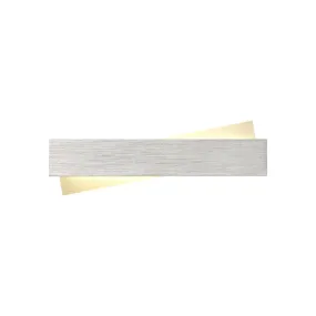 Nelson Lighting NL70429 Clive Wall Lamp LED Brushed Aluminium/Frosted White