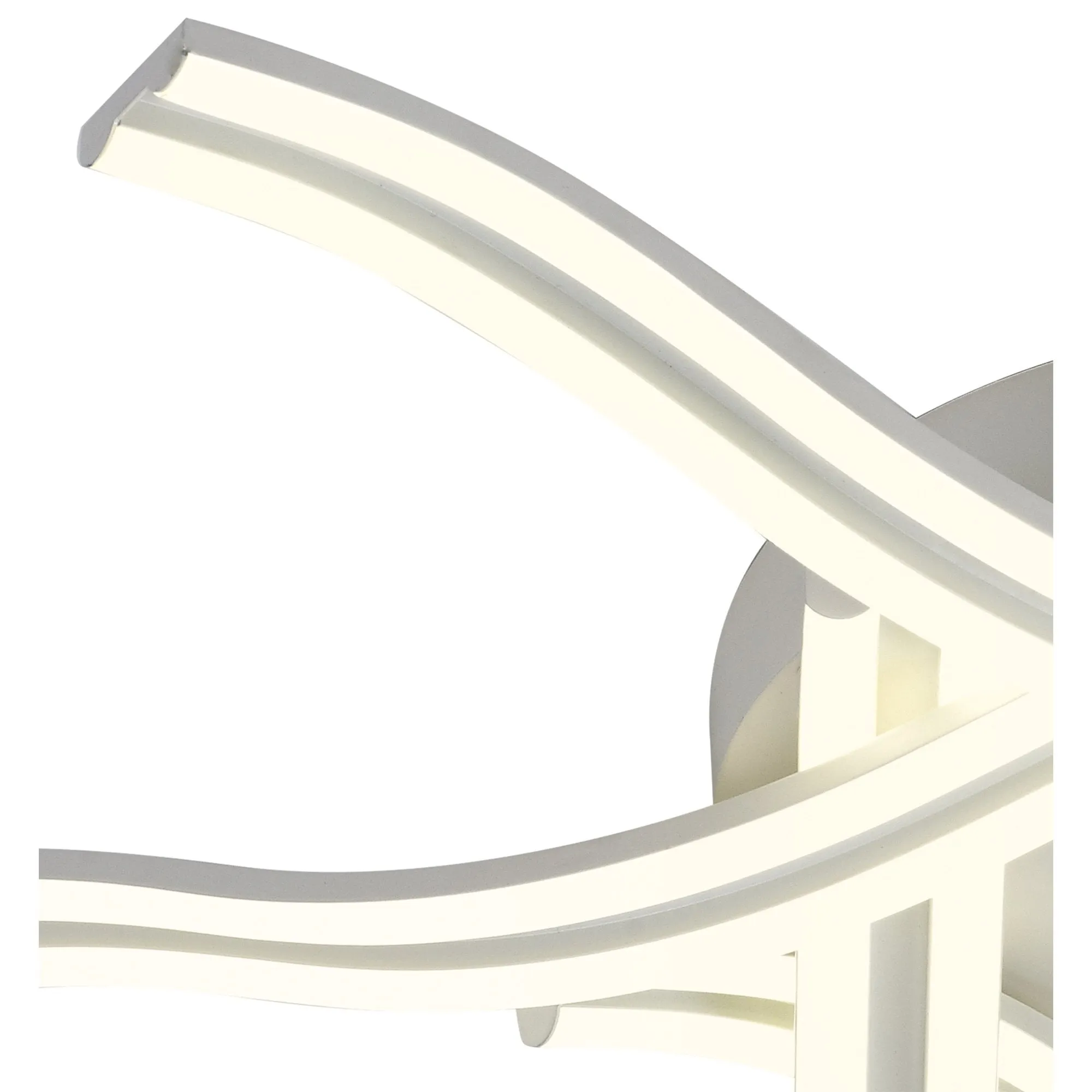 Nelson Lighting NL84089 Josh 6 Light Ceiling 3 Step Dimming White