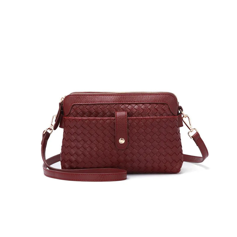 One Shoulder Multifunctional Handbag Woven Bag