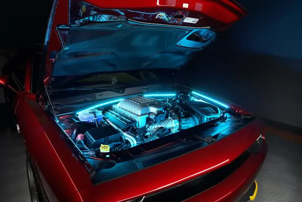 Oracle Engine Bay LED Flexible Lighting Strip 5050 SMD Kit [RGB ColorSHIFT] Green / Yellow / Purple / Pink / ColorSHIFT
