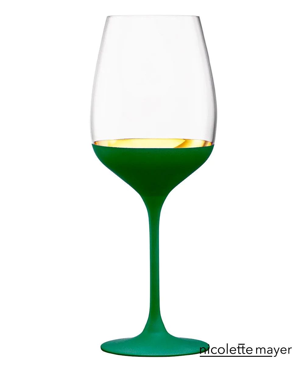 ORO24k Chardonnay Crystal and 24k Gold Wine Glass, Set of 1