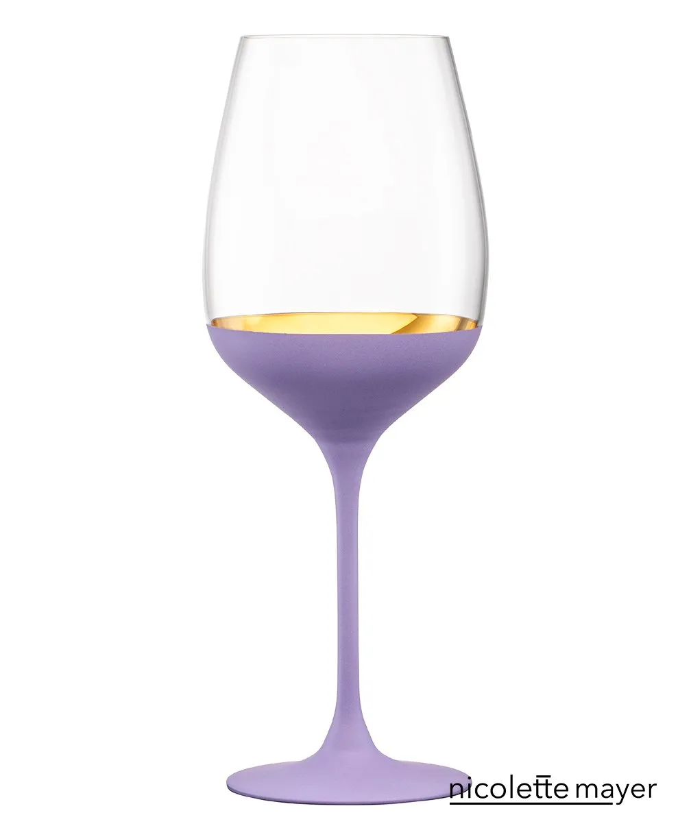 ORO24k Chardonnay Crystal and 24k Gold Wine Glass, Set of 1