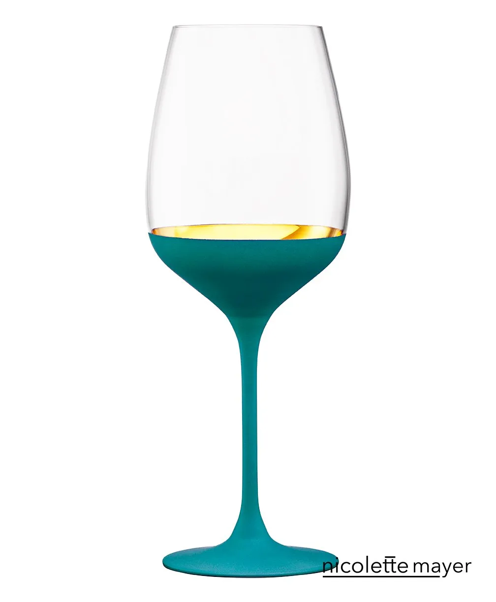 ORO24k Chardonnay Crystal and 24k Gold Wine Glass, Set of 1