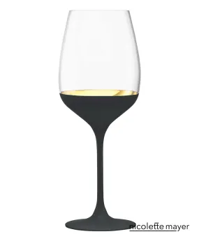 ORO24k Chardonnay Crystal and 24k Gold Wine Glass, Set of 1