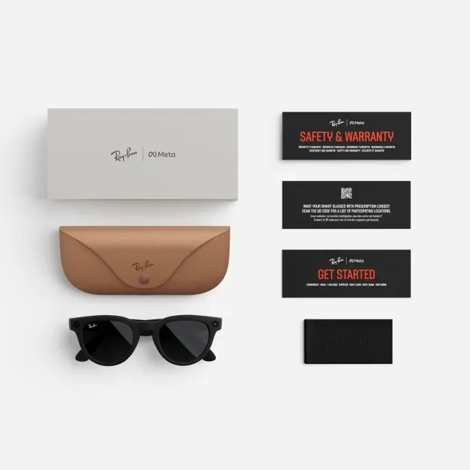 Ray-Ban Meta Headliner - (F) Matte Black - (L) Charcoal Black - (Standard)