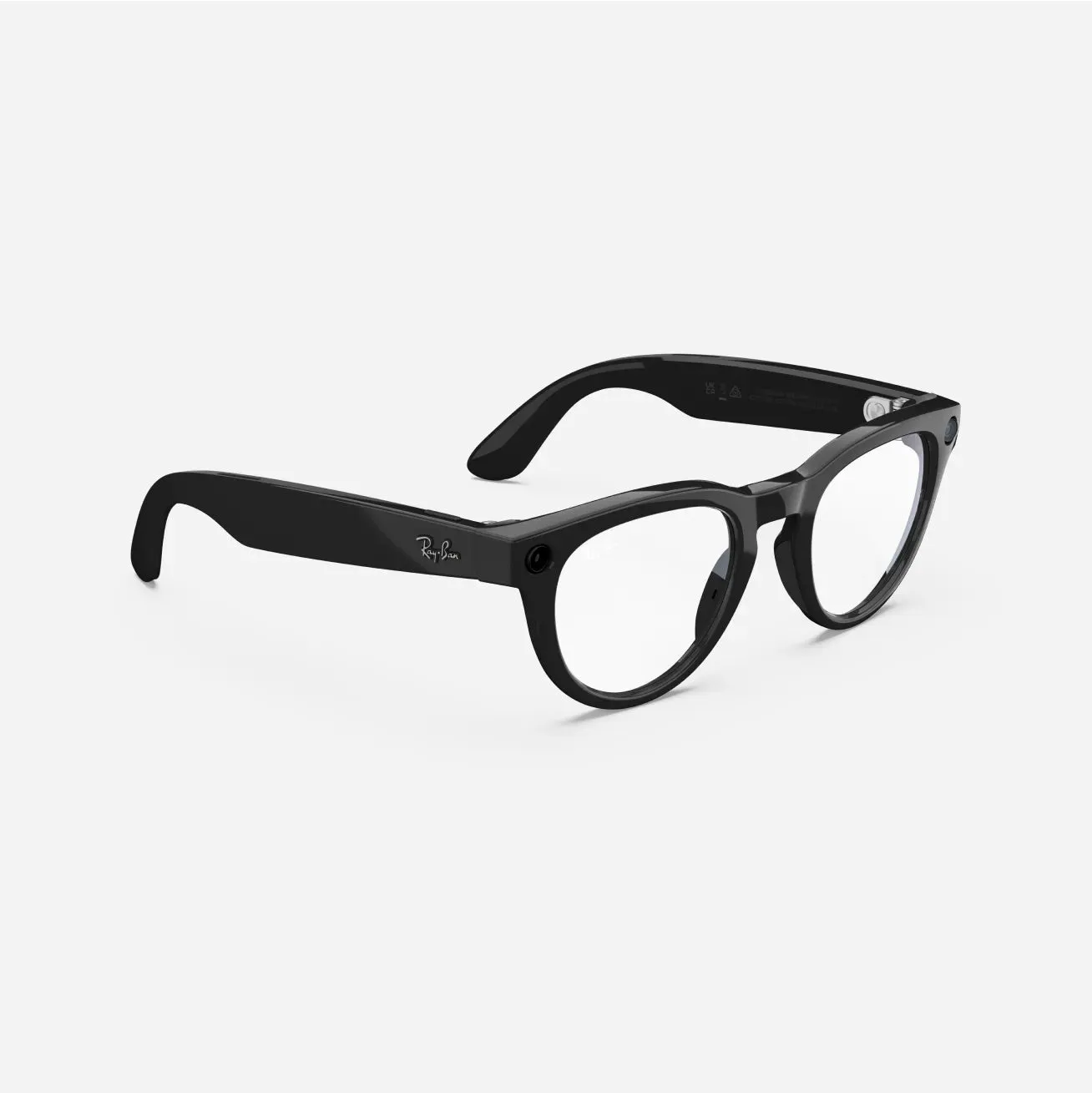Ray-Ban Meta Headliner - (F) Shiny Black - (L) Clear - (Standard)