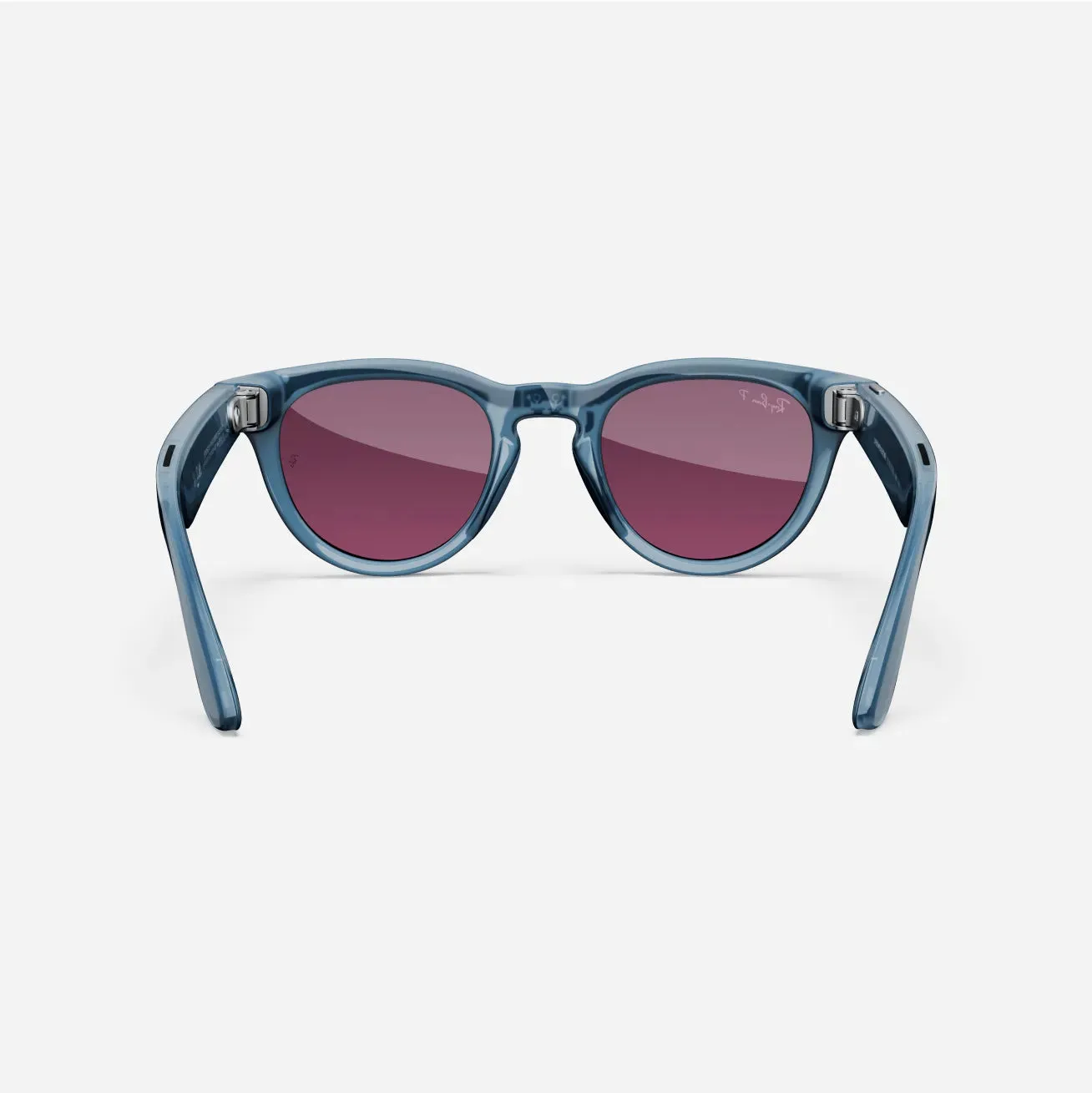 Ray-Ban Meta Headliner - (F) Shiny Jeans Transparent - (L) Dusty Red Polarised - (Standard)