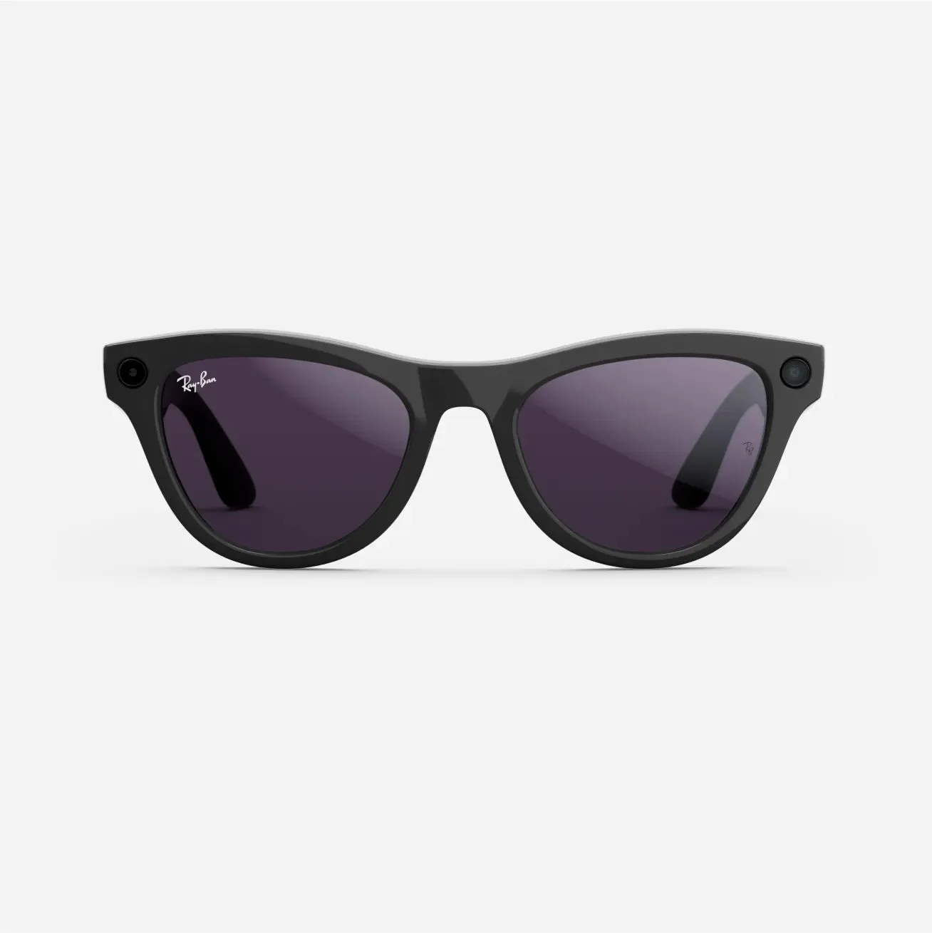 Ray-Ban Meta Skyler - (F) Shiny Black - (L) Clear to Amethyst Transitions - (Standard)