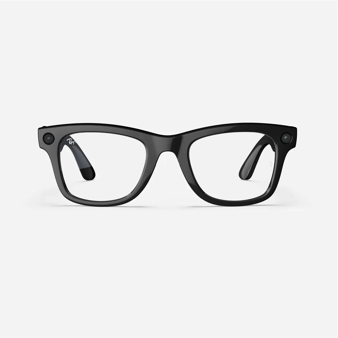 Ray-Ban Meta Wayfarer - (F) Shiny Black - (L) Clear - (Standard)