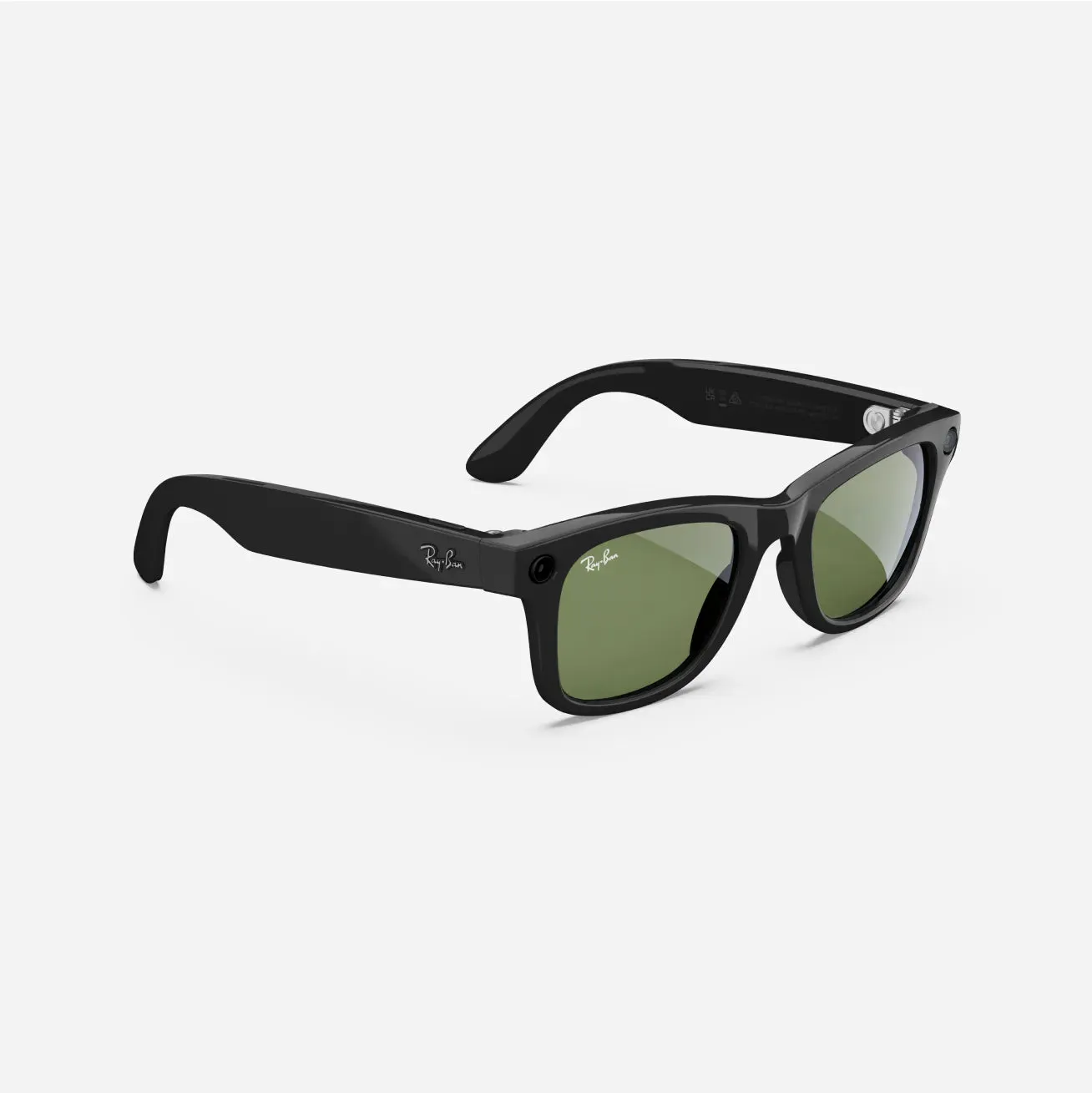 Ray-Ban Meta Wayfarer - (F) Shiny Black - (L) Green - (Large)