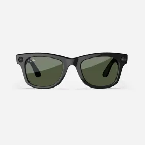 Ray-Ban Meta Wayfarer - (F) Shiny Black - (L) Green - (Large)