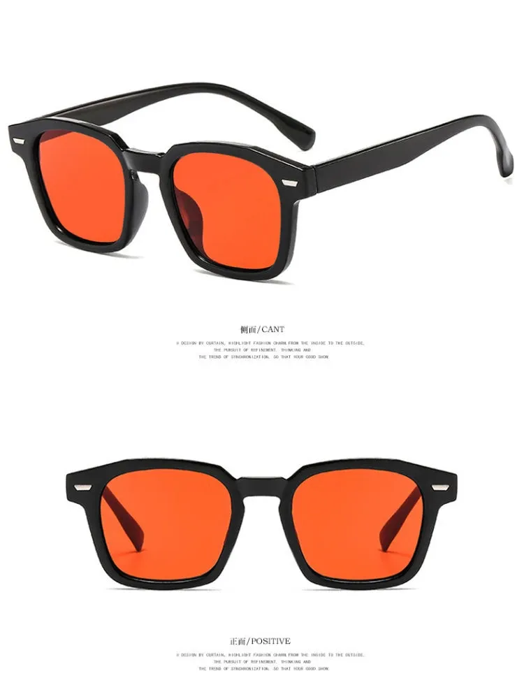 Retro 2024 Classic Vintage Square Sunglasses Women Oversized Sunglasses Women Men Retro Black Luxury Sun Glasses UV400