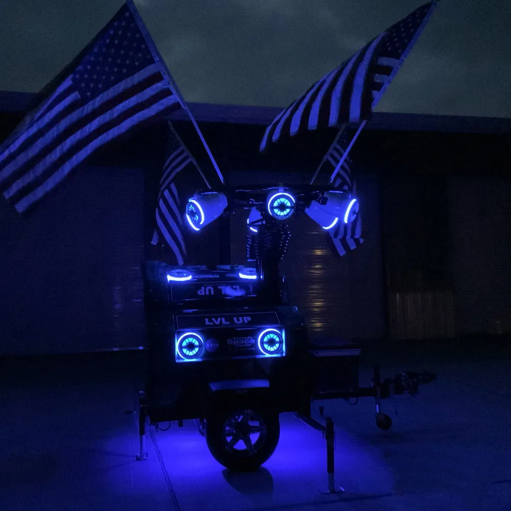 RGB MultiColor LED Speaker Rings - High Output