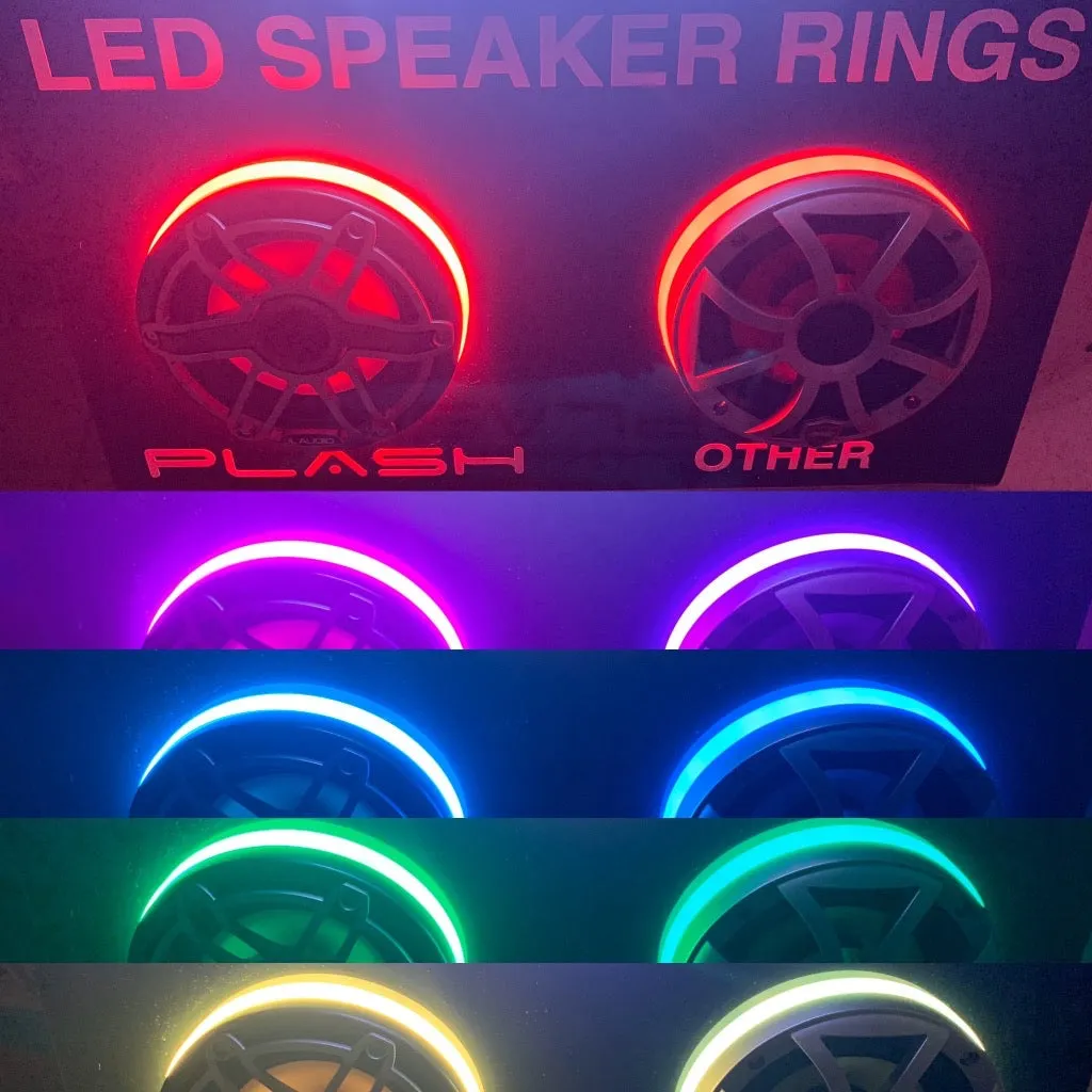 RGB MultiColor LED Speaker Rings - High Output