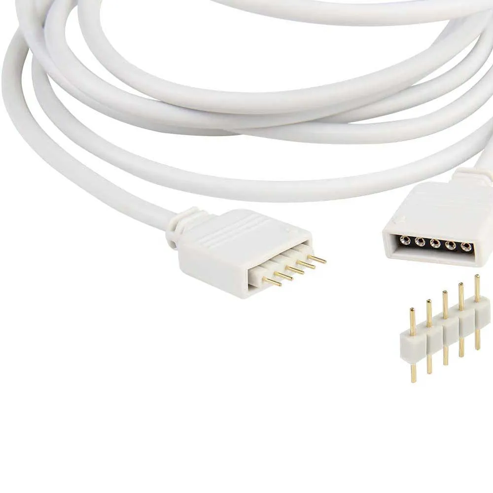 RGBW LED Extension Cable with 5-Pin Connectors