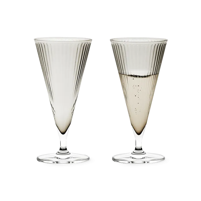 Rosendahl Grand Cru Nouveau Champagne Glass, Smoke, 6.8 Oz, 2 pcs.