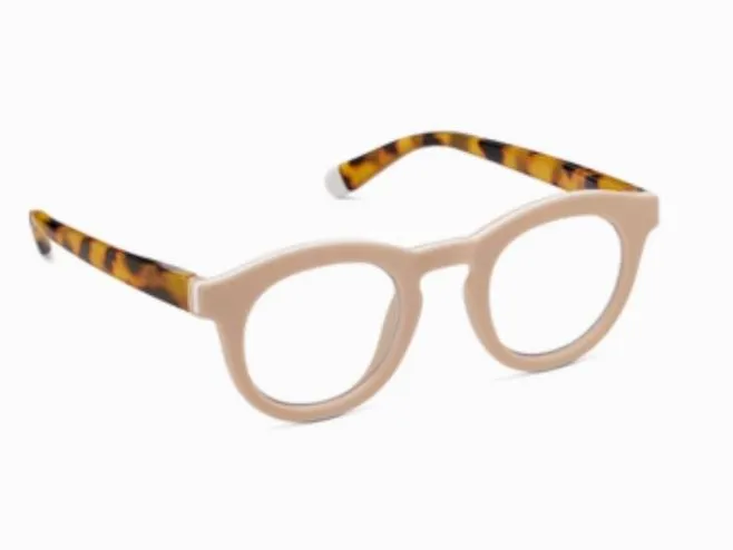 Saffron Readers in Taupe/Tokyo Tortoise