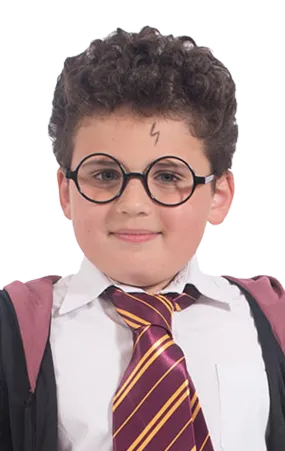 Schoolboy Black Round Glasses Accessory