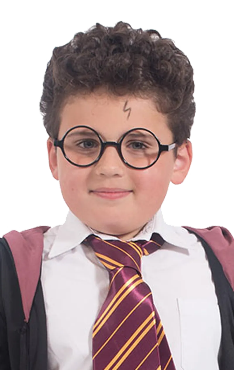 Schoolboy Black Round Glasses Accessory