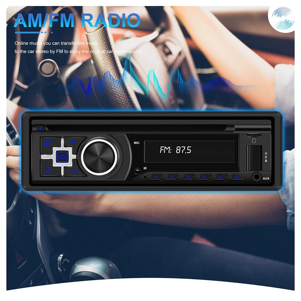 Single Din Car Stereo Dvd Player MP3 Fm/Am Radio USB/Aux/Tf Card