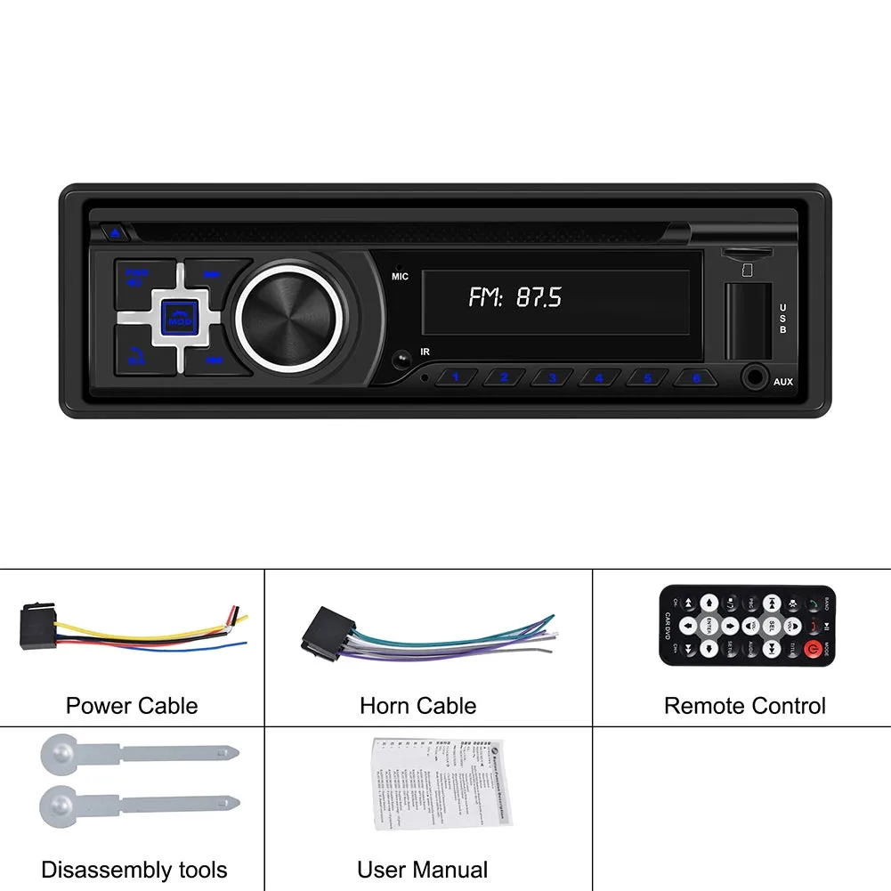 Single Din Car Stereo Dvd Player MP3 Fm/Am Radio USB/Aux/Tf Card