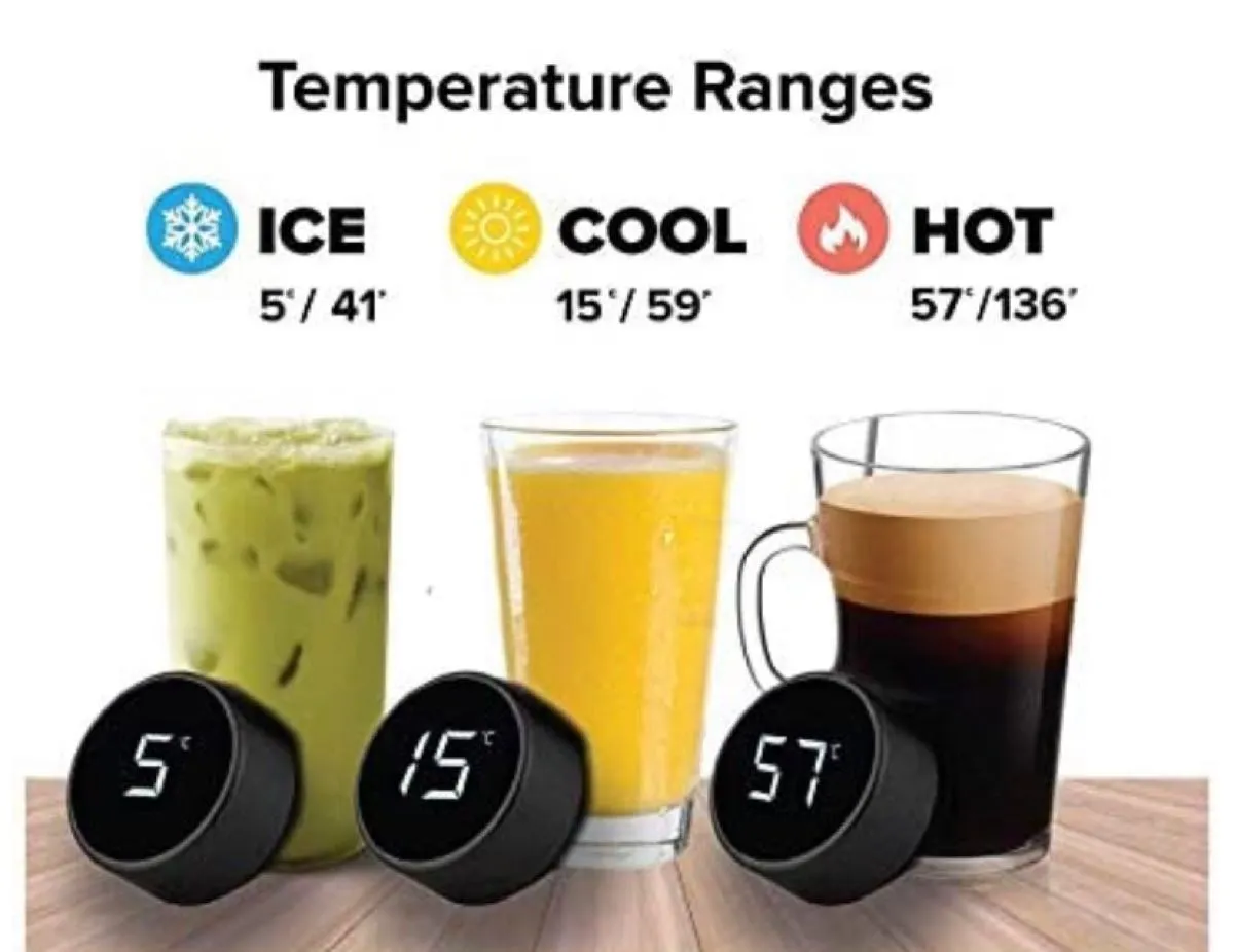Smart Vacuum Insulated Water Bottle with LED Temperature Display - H01735