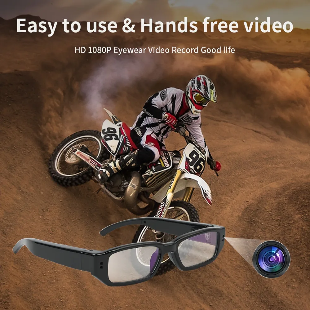 Smart Video Camera Glasses 1080P HD Camera Glasses, Sports Outdoor Glasses, Portable Camera Ultra Clear Camera Glasses With 32GB Memory Card