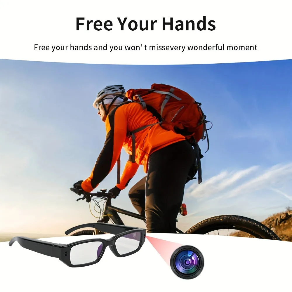 Smart Video Camera Glasses 1080P HD Camera Glasses, Sports Outdoor Glasses, Portable Camera Ultra Clear Camera Glasses With 32GB Memory Card