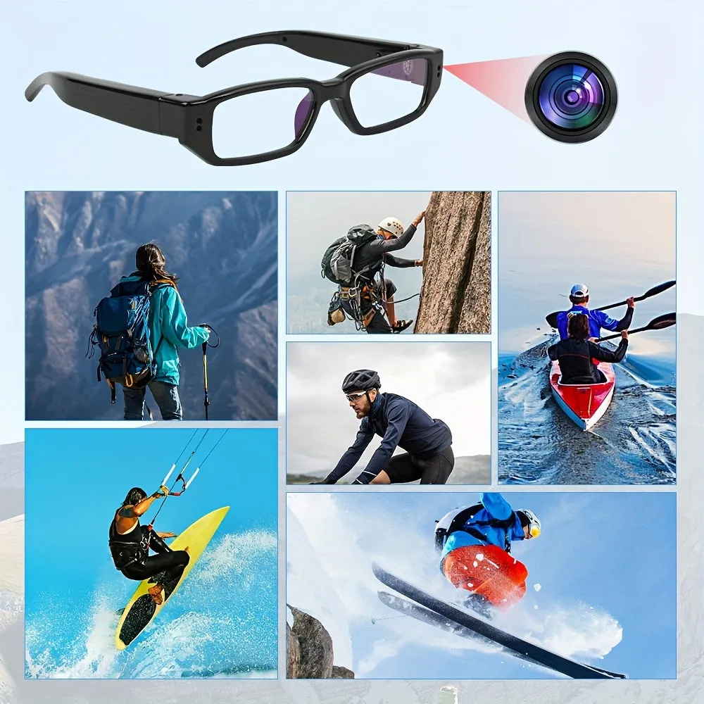 Smart Video Camera Glasses 1080P HD Camera Glasses, Sports Outdoor Glasses, Portable Camera Ultra Clear Camera Glasses With 32GB Memory Card