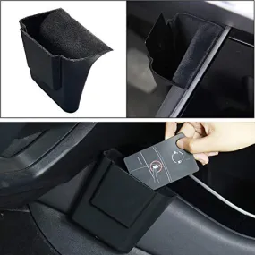 Tesla Center Console Organizer for Tesla Model 3 Model Y Driver Seat Side Gap Organizer Pocket Tray Storage Box Tesla Model 3 Model Y Accessories (Flocked)