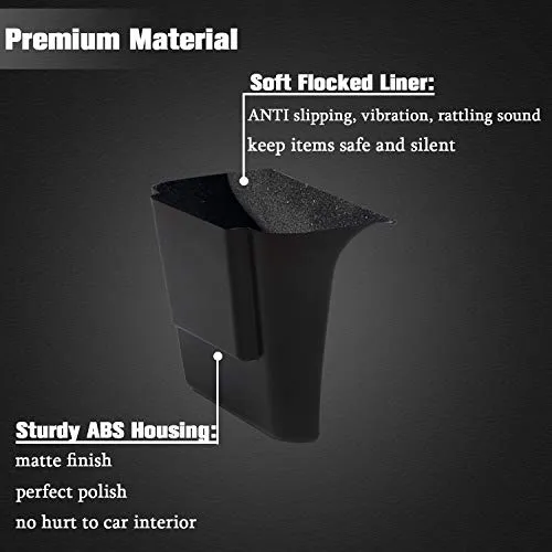 Tesla Center Console Organizer for Tesla Model 3 Model Y Driver Seat Side Gap Organizer Pocket Tray Storage Box Tesla Model 3 Model Y Accessories (Flocked)