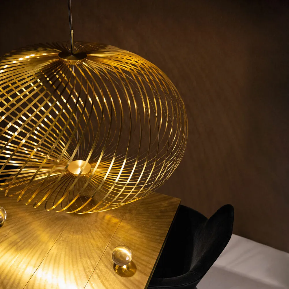 tom dixon | spring pendant light | brass small