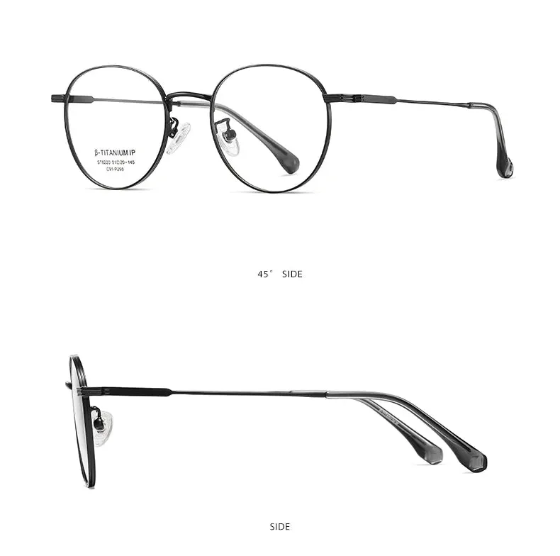 Vicky Unisex Full Rim Round Titanium Reading Glasses St6220
