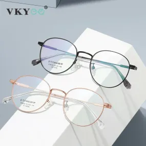 Vicky Unisex Full Rim Round Titanium Reading Glasses St6220